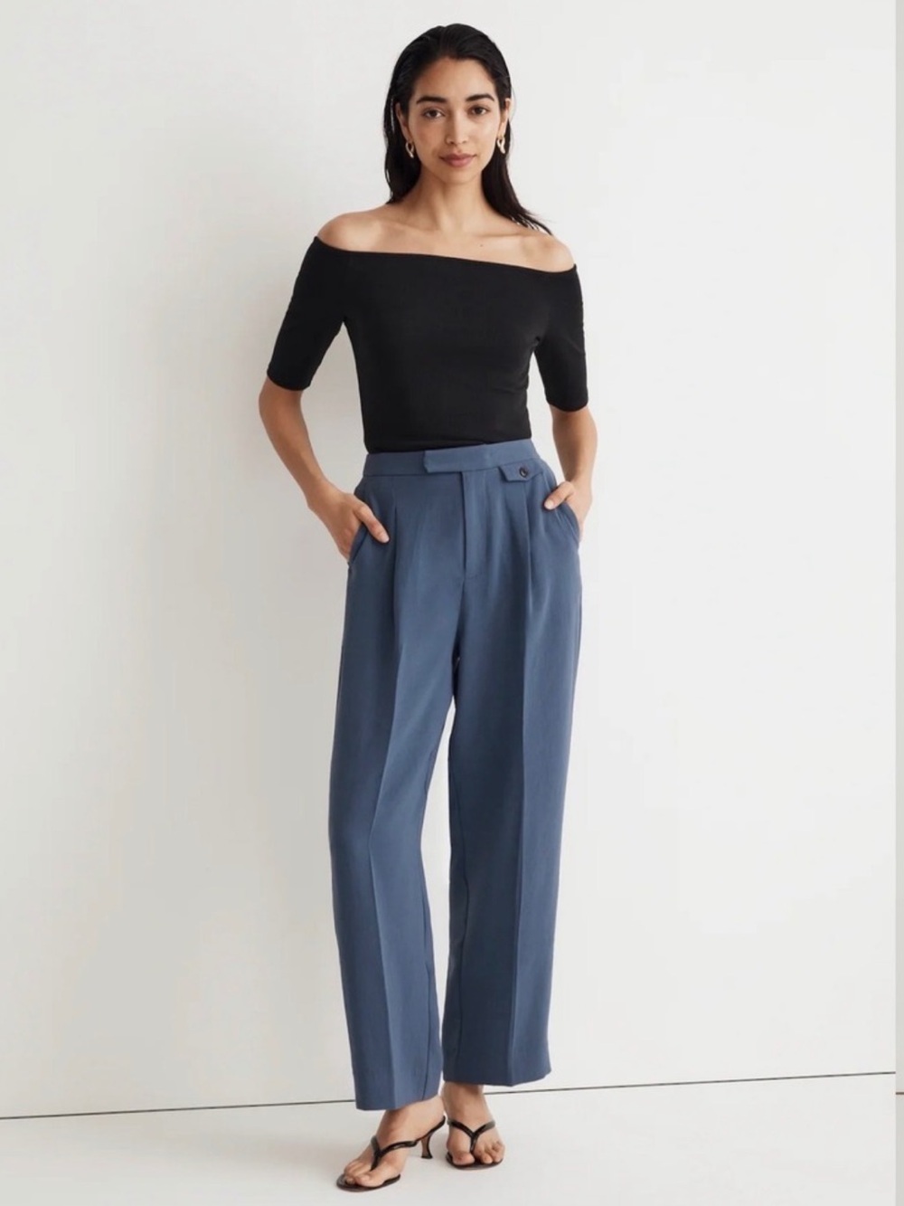 Madewell Rosedale high-waisted crepe pant